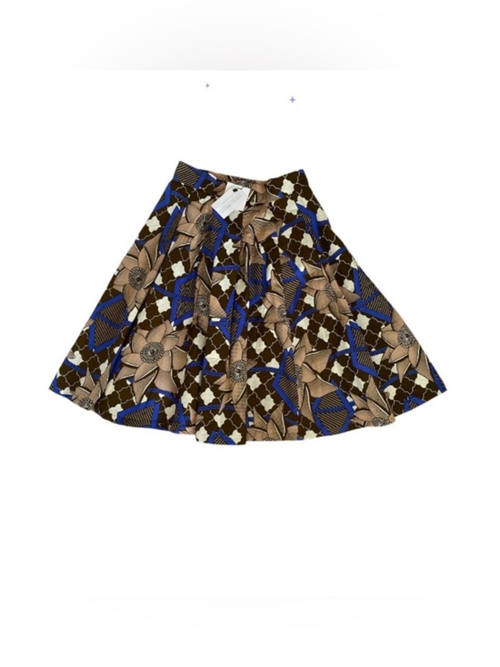 NWT Francis + Benedict Size S Midi  Skirt "Transformation “ made in Togo Africa